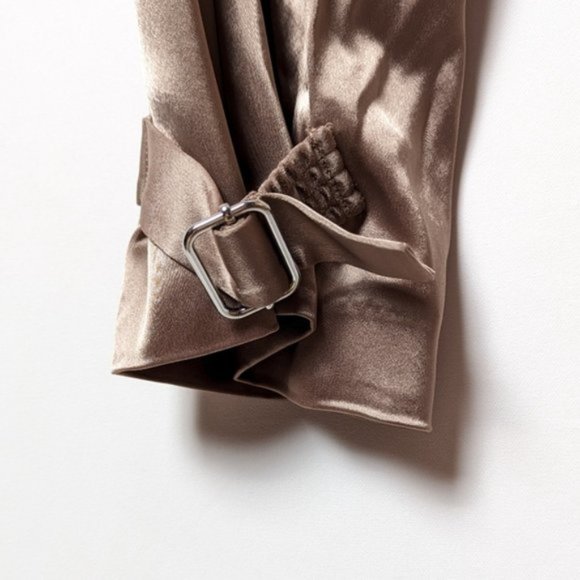 BABATON Refined Satin Cargo Pant Grey Deep Taupe Trouser Pants 0 ARITZIA - Picture 15 of 16